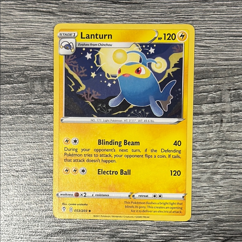 Pokémon | #053/203: Lanturn (2021) - Collectible Trading Card